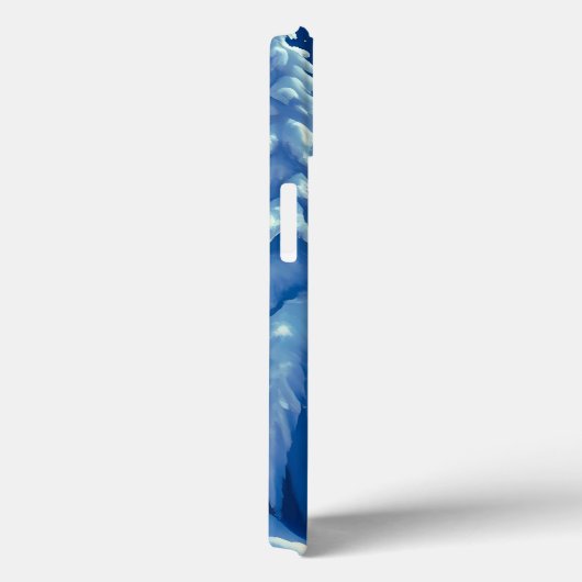 Best Mom Ever Snowy Scene iPhone Case (Rückseite / Rechts)