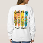 Best Mom Ever Sunflower Watercolor Sweatshirt - Mo (Rückseite)