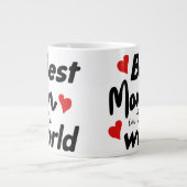 Best Mom In The World Mother's Day Jumbo-Tasse (Vorderseite)