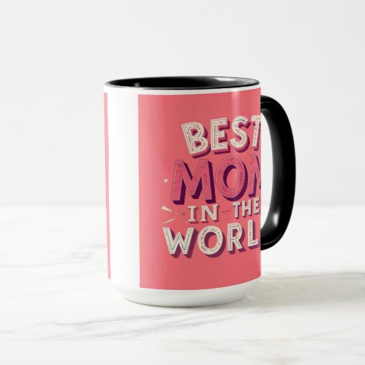 Best Mom In The World Mug Tasse (VorderseiteRechts)