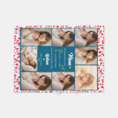 Best Mom in the World | Personalized Photo Fleecedecke (Vorderseite (Horizontal))