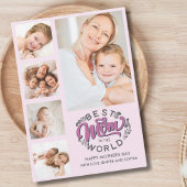 Best Mom In the World Scrip Photos Mom Pink Dankeskarte