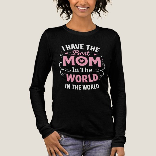 Best Mom in the world Tri-Blend Shirt (Vorderseite)