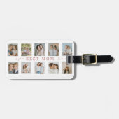 Best Mom Luggage Tag | Personalized Photos Gepäckanhänger (Vorderseite horizontal)