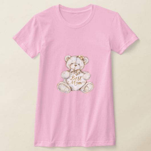 Best Mom Mother's Day Teddy Bear T-Shirt (Ablage )