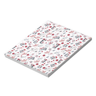 Best Mom Penguin Christmas pattern Notizblock