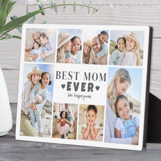 Best Mom Photo Collage Fotoplatte