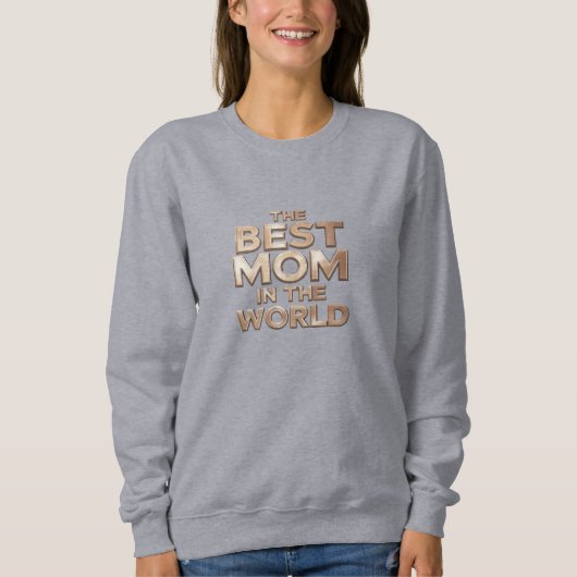 best Mom sweatshirt  grandma gift idea  golden (Vorderseite)