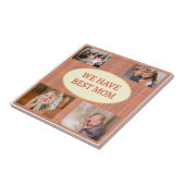 Best Mom Tartan Keepsake Fliese (Seite)