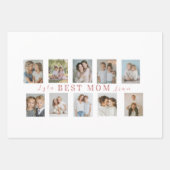 Best Mom Wrapping Paper | Custom Photos Geschenkpapier Set (Vorderseite)