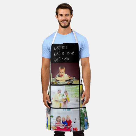 Best Momma Editable 9 Foto Schürze (Getragen)