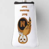 Best Momma Ever Barn Owl Monogram Golf Head Cove Headcover (Rotieren 90)