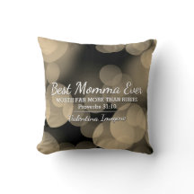 BEST MOMMA EVER Prov 31 Sepia Bokeh Personalisiert