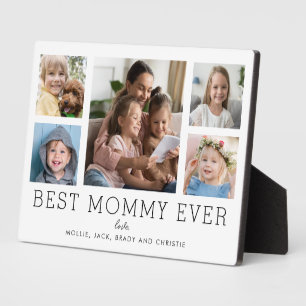 Best Mommy Ever Children 5-Foto Collage Custom Fotoplatte