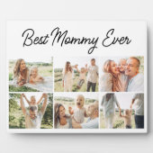 Best Mommy Ever Custom Modern 6 Photo Collage Fotoplatte (Vorderseite)