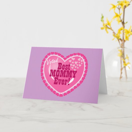 Best Mommy EVER! Karte (Gelbe Blume)