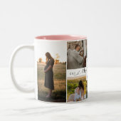 Best Mommy Ever | Mother's Day 8 Photo Collage Zweifarbige Tasse (Links)