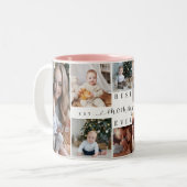 Best Mommy Ever | Mother's Day 8 Photo Collage Zweifarbige Tasse (Vorderseite Links)