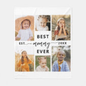 Best Mommy Ever - Muttertagsfoto Collage Fleecedecke (Vorderseite)