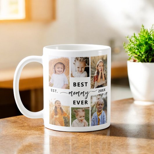Best Mommy Ever - Muttertagsfoto Collage Kaffeetasse