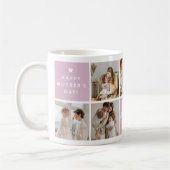 'Best Mommy Ever' Nachricht Custom 7 Foto Collage Kaffeetasse (Links)