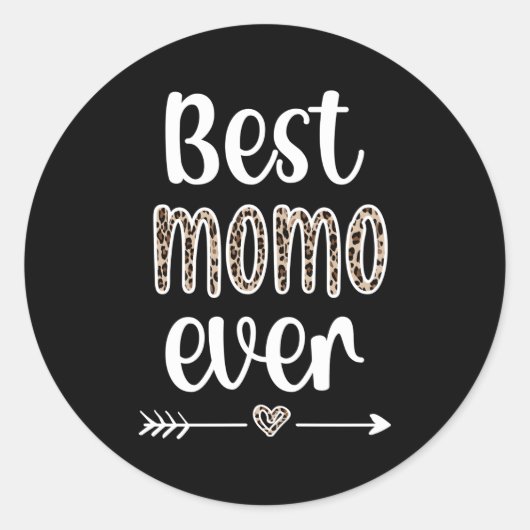 Best Momo je Momo Großmutter Wertschätzung Momo Runder Aufkleber (Vorderseite)