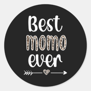 Best Momo je Momo Großmutter Wertschätzung Momo Runder Aufkleber