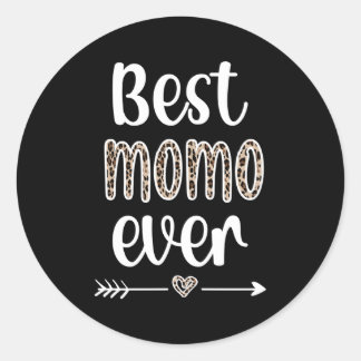 Best Momo je Momo Großmutter Wertschätzung Momo Runder Aufkleber