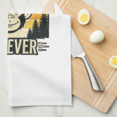 Best Monkey Dad Ever Vintage Monkey Father Shirt_1 Geschirrtuch (Viertel Falte)