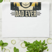 Best Monkey Dad Ever Vintage Monkey Father Shirt_1 Geschirrtuch (Gefaltet)