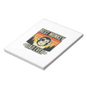 Best Monkey Dad Ever Vintage Monkey Father Shirt_1 Notizblock (Rotiert)