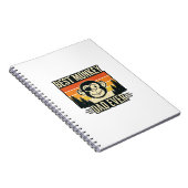 Best Monkey Dad Ever Vintage Monkey Father Shirt_1 Notizblock (Rechte Seite)