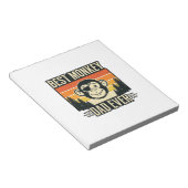 Best Monkey Dad Ever Vintage Monkey Father Shirt_1 Notizblock (angewinkelt)