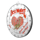 Best Mother Award Keepake Dartscheibe (Vorderseite rechts)