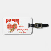 Best Mother Award Keepake Gepäckanhänger (Vorderseite horizontal)