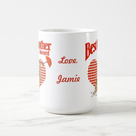 Best Mother Award Keepake Kaffeetasse (Mittel)