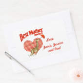 Best Mother Award Keepake Rechteckiger Aufkleber (Umschlag)