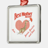 Best Mother Award Keepake Silbernes Ornament (Links)