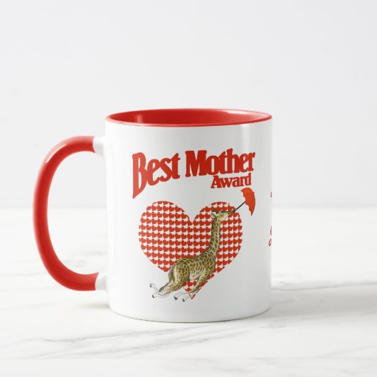 Best Mother Award Keepake Tasse (Links)
