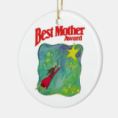 Best Mother Award Ornaments Keramik Ornament (Links)