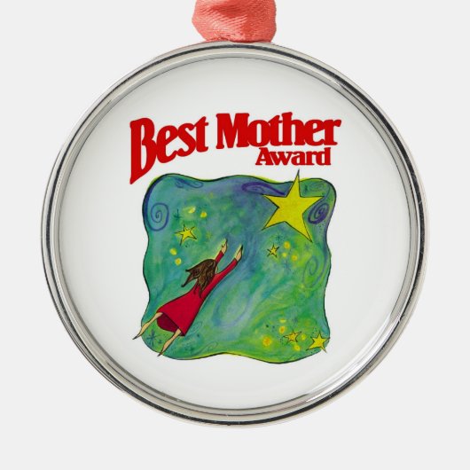 Best Mother Award Ornaments Ornament Aus Metall (Vorne)