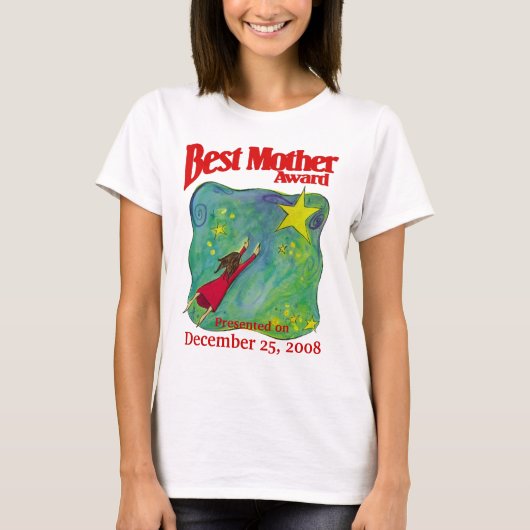 Best Mother Award - Weihnachtsgeschenk T-Shirt (Vorderseite)
