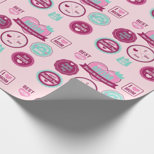 Best Mother Ever Pattern Geschenkpapier (Ecke)