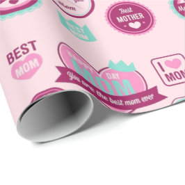 Best Mother Ever Pattern Geschenkpapier