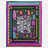 BEST MOTHER Fleece Blanket (Vorderseite)