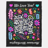BEST MOTHER Fleece Blanket (Vorderseite)