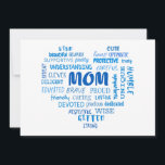 Best Mother Qualitäten und Mama Eigenschaften Invi Einladung<br><div class="desc">Schönes Design mit einer Auflistung in Herzform von Eigenschaften und Qualitäten einer guten Mutter. Perfekt für Muttertag,  Geburtstag der Mutter und für den täglichen Gebrauch.</div>