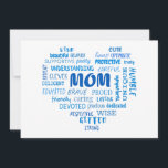 Best Mother Qualitäten und Mama Eigenschaften Invi Einladung<br><div class="desc">Schönes Design mit einer Auflistung in Herzform von Eigenschaften und Qualitäten einer guten Mutter. Perfekt für Muttertag,  Geburtstag der Mutter und für den täglichen Gebrauch.</div>