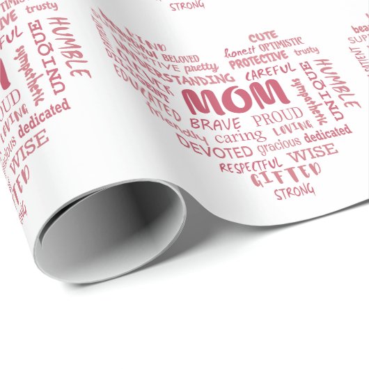 Best Mother Qualitäten und Mama Eigenschaften Invi Geschenkpapier (Rolleneckpunkt)