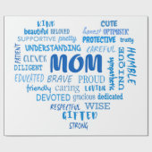 Best Mother Qualitäten und Mama Eigenschaften Invi Geschenkpapier (Flach)